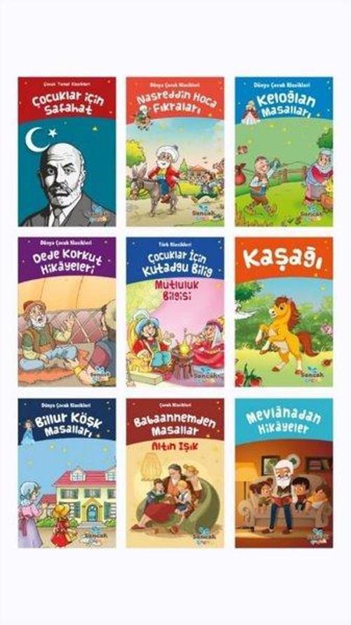Türk Çocuk Klasikleri Seti - 9 Kitap Takım