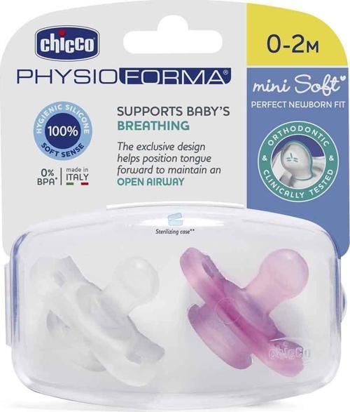 PhysioForma Mini Soft 2'li Emzik 0-2 Ay Kız