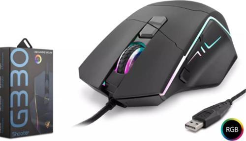 G330 Shooter 8 Buttons RGB 6400 DPI Usb Oyuncu Mouse (1,50cm Kablo Uzunluğu)