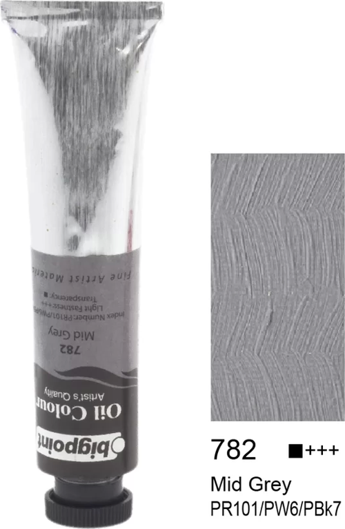 Yağlı Boya 45 ml Mid Grey 782