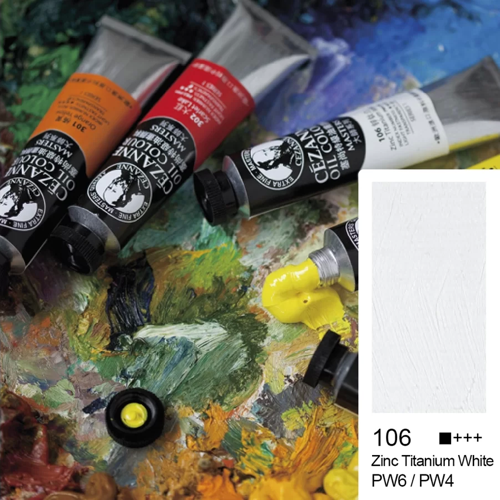 Cezanne Extra Fine Yağlı Boya 45 ml Zinc Titanium White 106