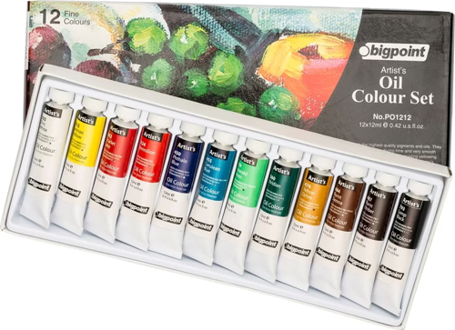 Yağlı Boya Seti 12 ml Tüp x 12 Renk