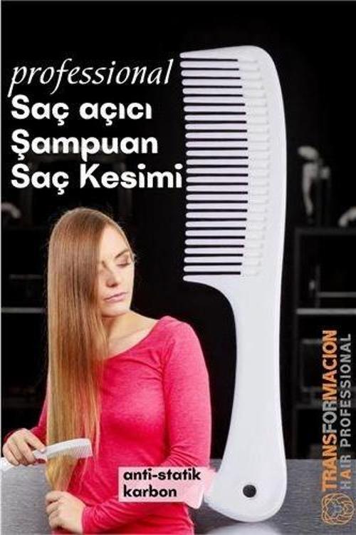 Dolaşık Saç Açıcı Tarak - Şampuan Saç Boyası Tarağı - Geniş Dişli Saç Kesim Tarağı Profesyonel