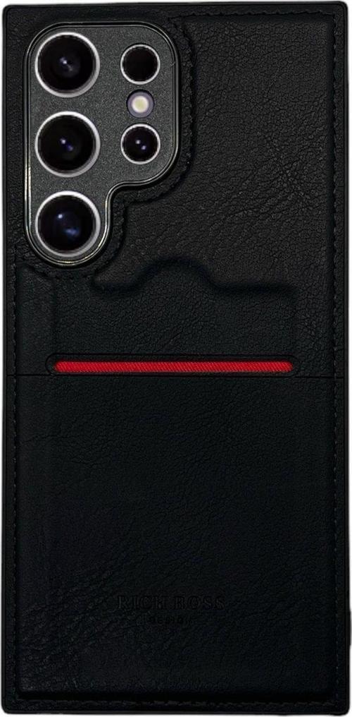 Samsung Galaxy S24 Uyumlu Kartlıklı Lüx Deri Kılıf Lacivert