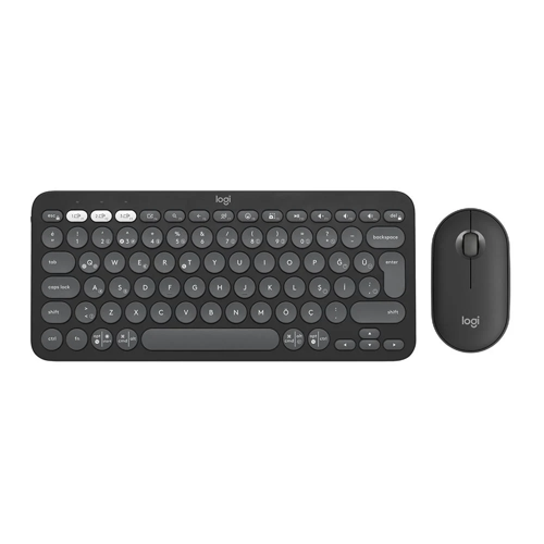 Pebble 2 Combo Siyah Kablosuz Klavye Mouse Seti