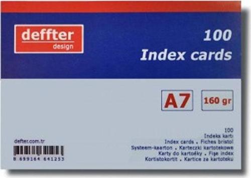 İndex Kartı A7 Beyaz Düz 64269-4
