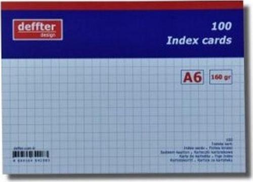 İndex Kartı A6 Beyaz Kareli