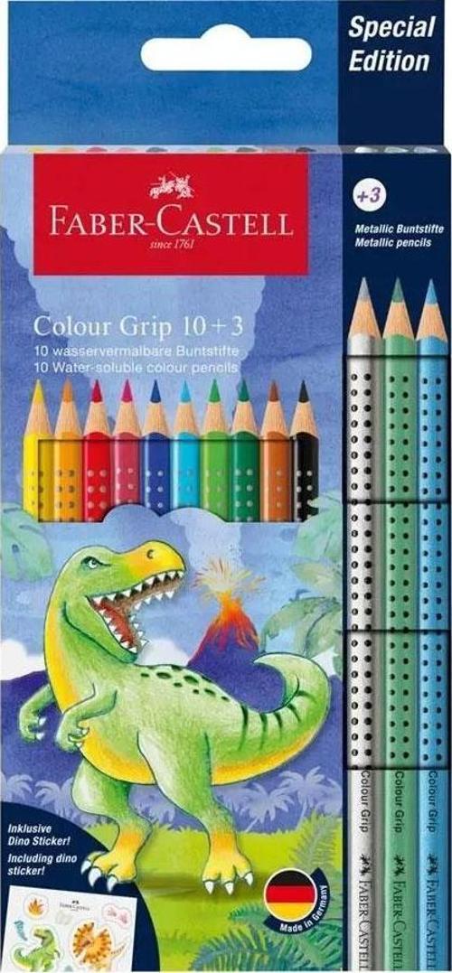 Faber-Castell Dino 10+3 Colour Grip Boya Kalemi 201545
