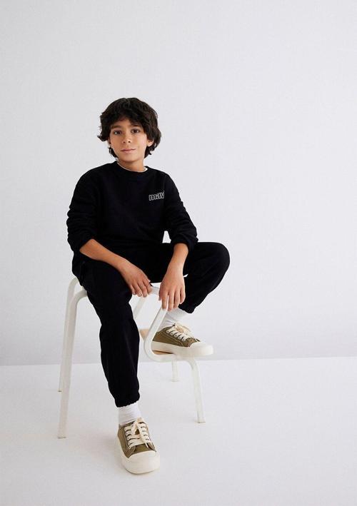 Logo Baskılı Siyah Sweatshirt 6S10034-900