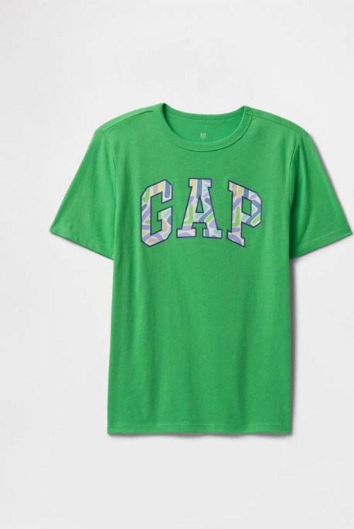 Erkek Çocuk Logo T-Shirt Yeşil