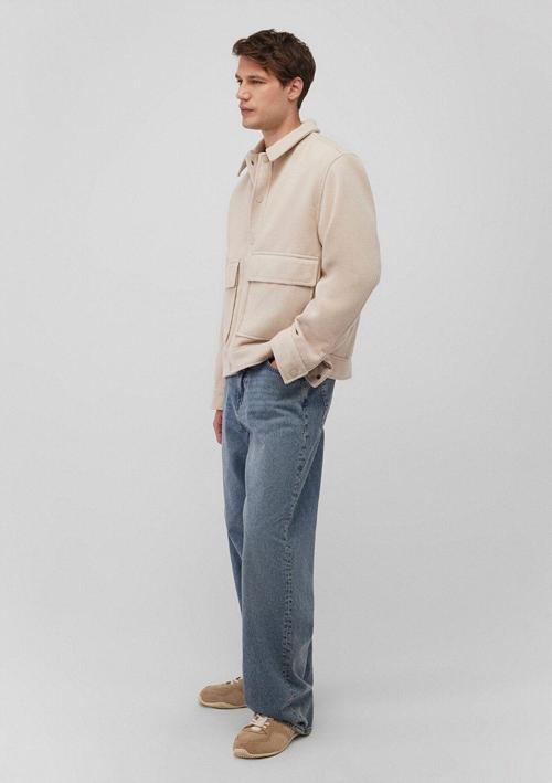 Bej Kaşe Kaban Oversize / Geniş Kesim 0110241-70134