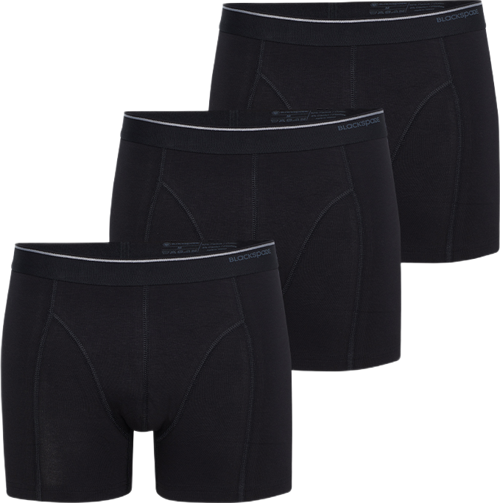 Erkek Boxer 3'lü Paket Tender Cotton 9673 - Siyah