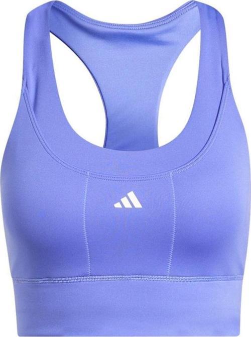 Kadın Run Pocket Medium-Support Sporcu Sütyeni Mavi Bra Iw5331