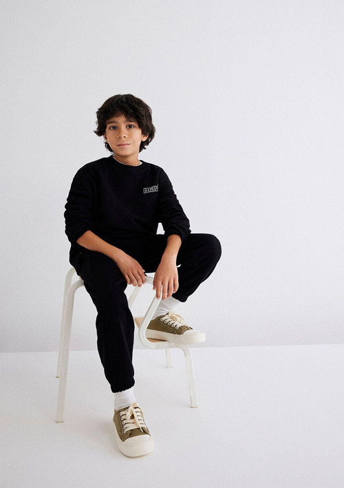 Logo Baskılı Siyah Sweatshirt 6S10034-900