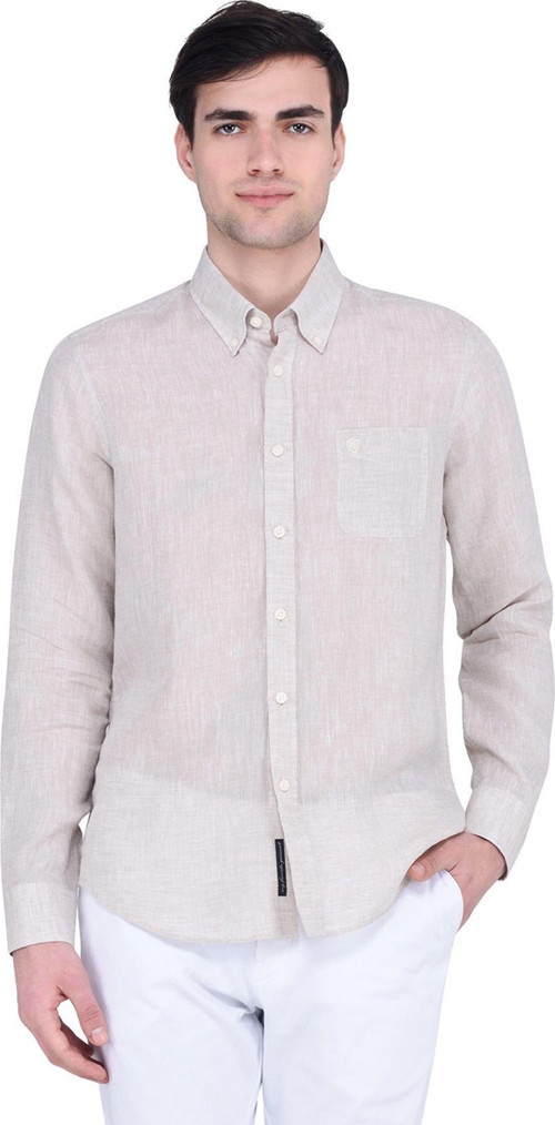 Erkek Comfort Slim Fit Bailey Basic Gömlek Bej Lf17Smsh94152004