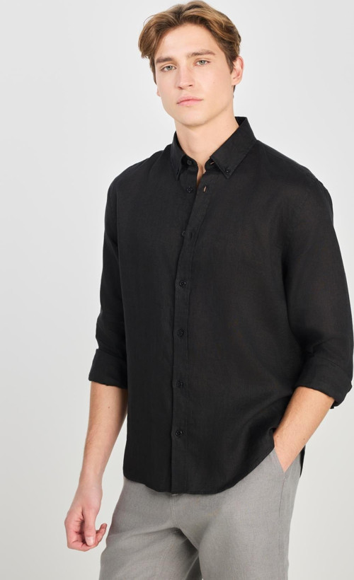 Regular Fit Gömlek Black