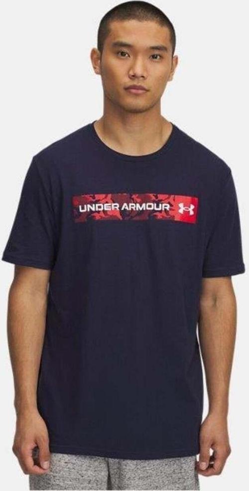 Ua Camo Chest Stripe Ss Erkek T-Shirt