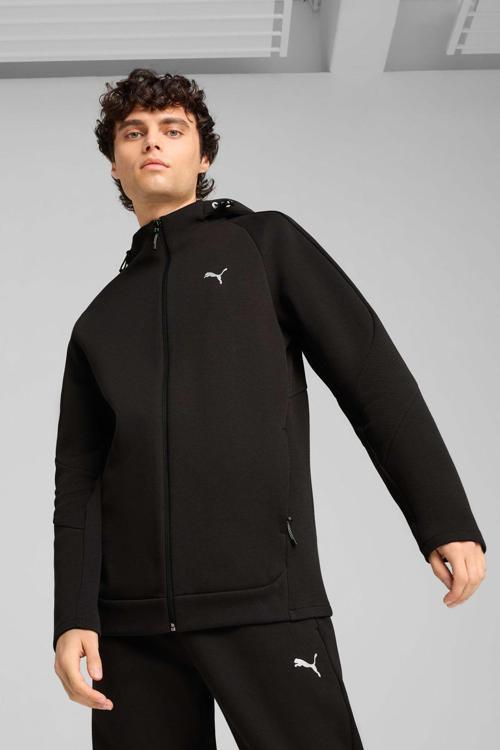 Evostrıpe Full-Zip Hoodie Siyah Erkek Sweatshirt