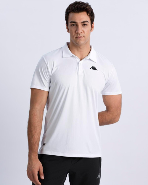 Kombat Poly Polo Erkek Beyaz Regular Fit Polo Yaka Tişört