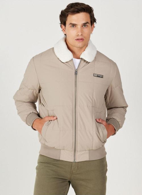 Regular Fit Bej Erkek Ceket W232228614 Bomber Ceket