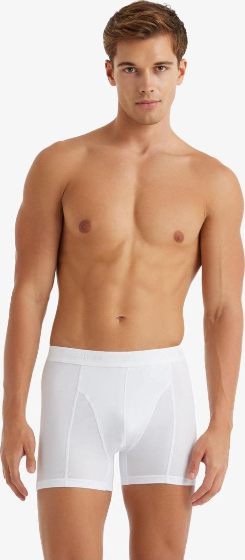 Erkek Pamuk Elastan Boxer Aura 9502 - Beyaz