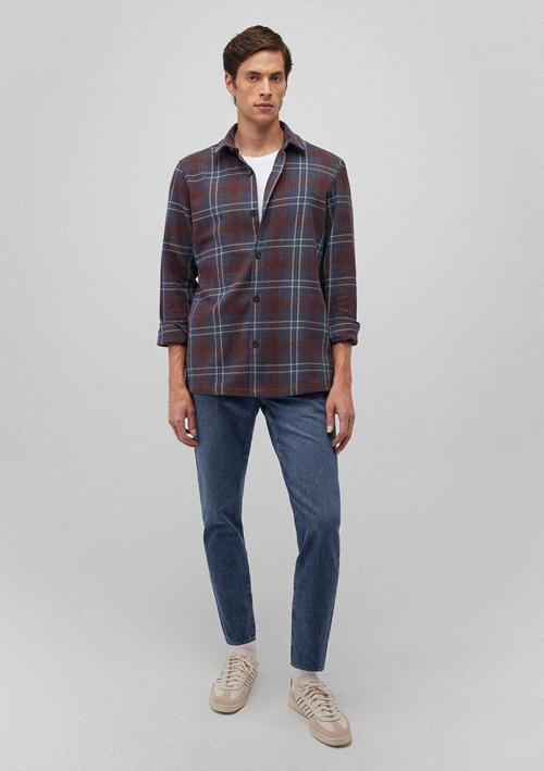 Kareli Kahverengi Gömlek Regular Fit / Normal Kesim 0211334-89073