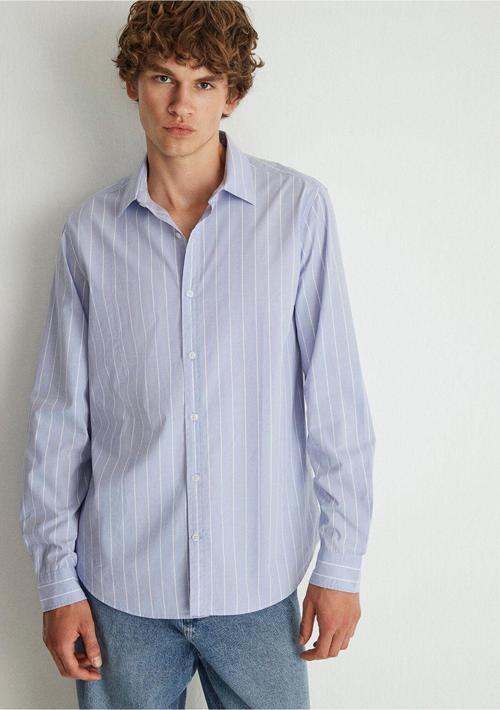 Çizgili Gömlek Regular Fit / Normal Kesim 0211108-70530