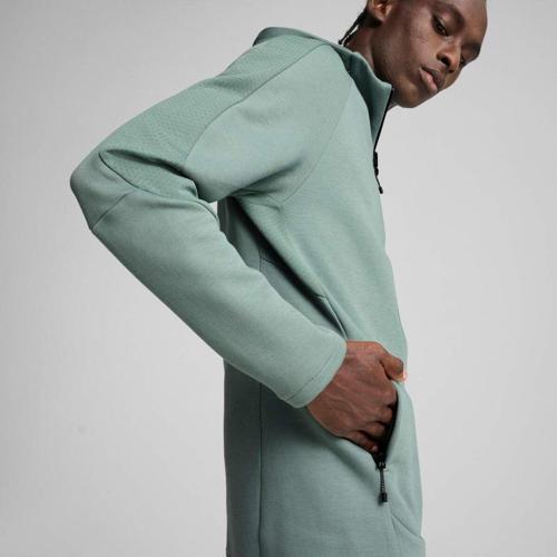 Evostrıpe Erkek Tam Fermuarlı Kapüşonlu Ceket