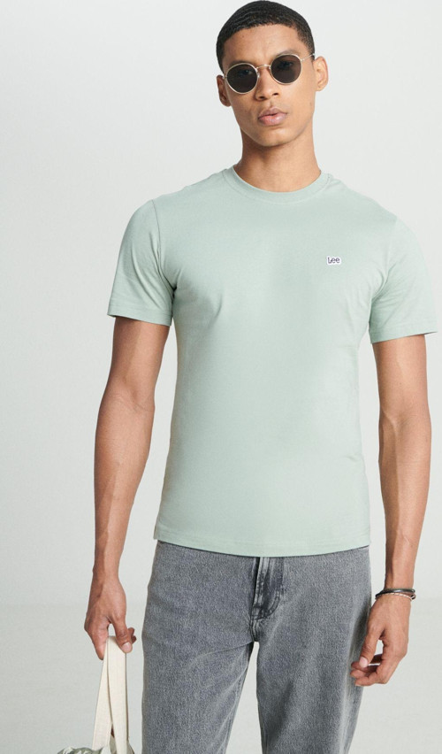Regular Fit Normal Kesim %100 Pamuk Bisiklet Yaka Mint Yeşili Tişört