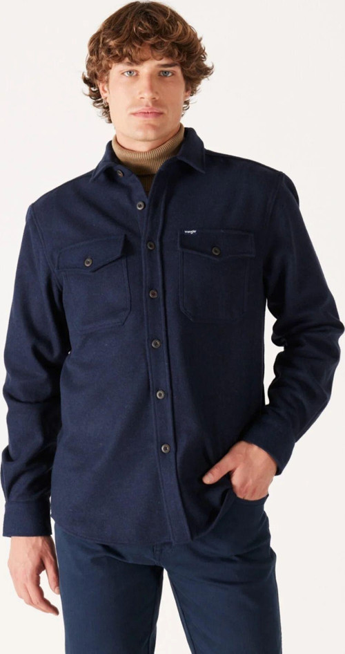 Regular Fit Lacivert Erkek %100 Pamuk Gömlek W232137410
