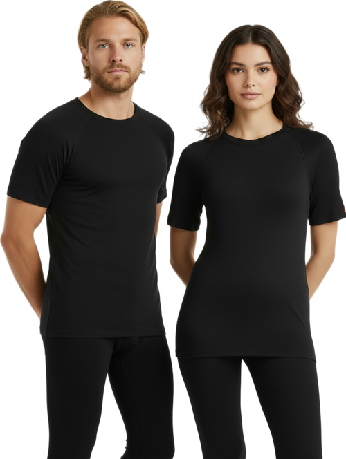 Unisex Termal Tişört 2. Seviye 9258 - Siyah