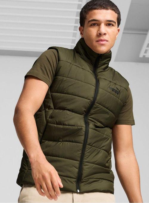 Erkek Yelek Ess Padded Vest Koyu Yesil - 84893970