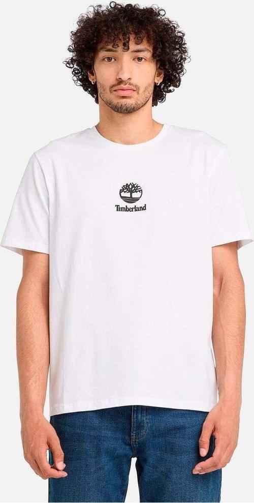 Print Stack Logo Short Sleeve Tee Erkek Beyaz Tshirt Tb0A6Wwt1001