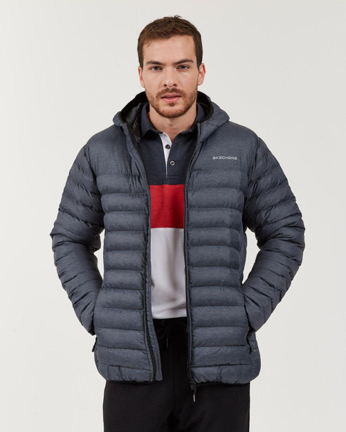 Outerwear M Padded Lightweight Jacket Erkek Gri Mont S202063-003