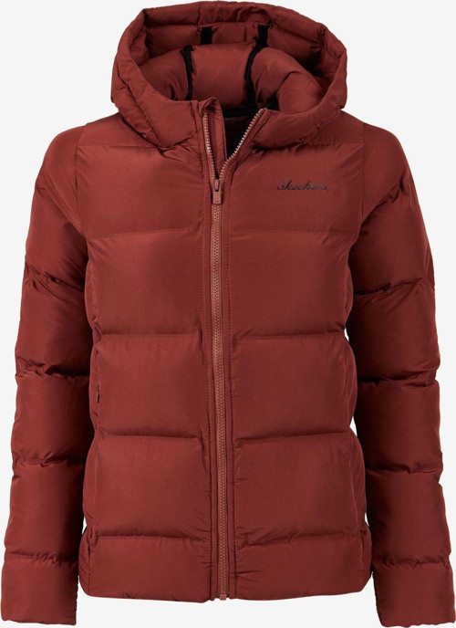 Outerwear W Padded Seamless Hooded Jacket Kadın Kahverengi Mont S202123-220
