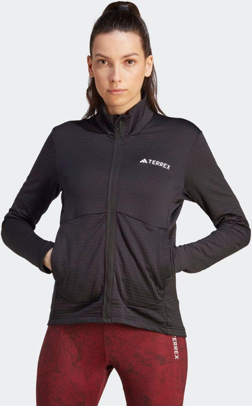 Terrex Multi Light Fleece Full Zip Kadın Siyah Antrenman Üstü