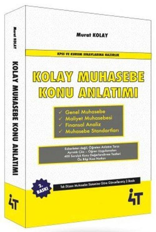 Kolay Muhasebe Konu Anlatımı - KPSS ve Kurum Sınavlarına Hazırlık
