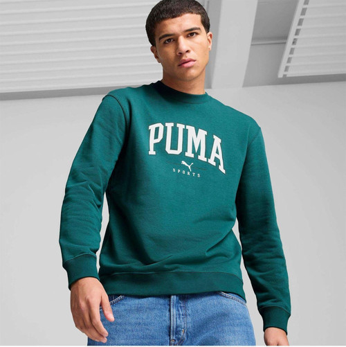 Squad Erkek Yeşil Yuvarlak Yaka Sweatshirt