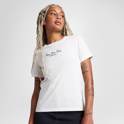 High Tops Kadın Nakışlı Krem T-Shirt