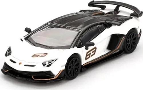 Eğitici Oyuncak Mini GT 1/64 Lamborghini Aventador SVJ 63 Bianco Asopo