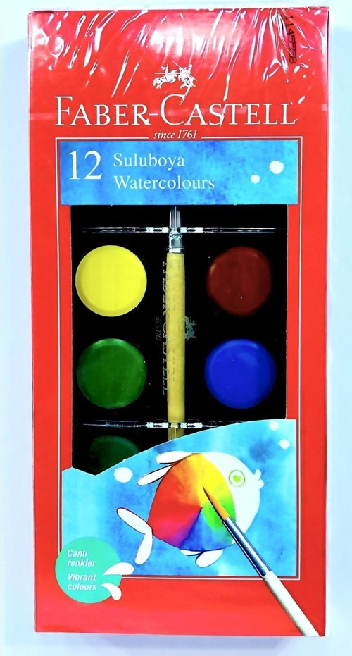 Faber-Castell Suluboya Küçük Boy 12 Renk