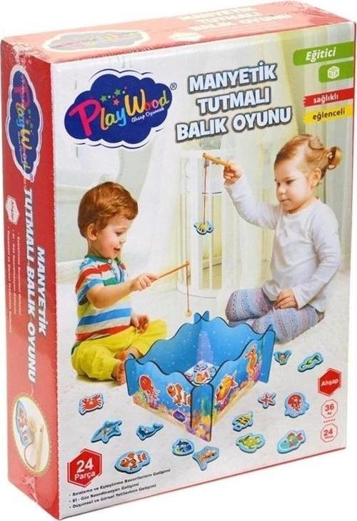 Eğitici Oyuncak PlayWood Manyetik Tutmalı Balık Oyunu 381