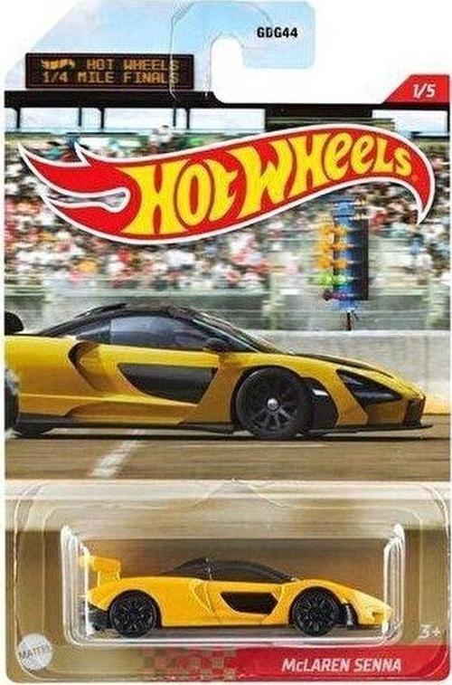 Hot Wheels 1/4 Mile Kings Kısa Mesafe Yarış Arabaları McLaren Senna GYN21 GRP28