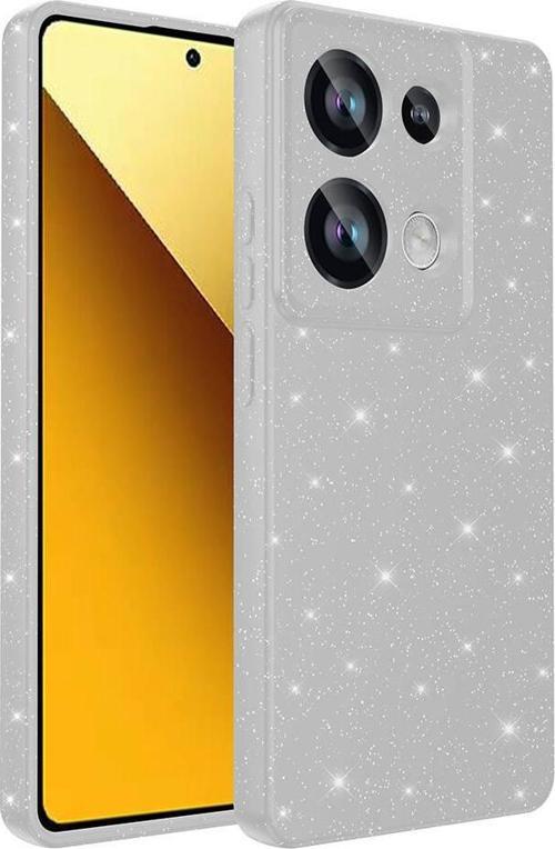 Xiaomi Redmi Note 13 Pro 4G Uyumlu Kamera Korumalı Simli Parlak Yumuşak Silikon Kılıf