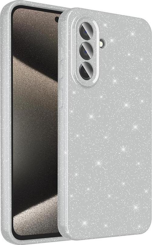 Samsung Galaxy A56 Uyumlu Kamera Korumalı Simli Parlak Yumuşak Silikon Kılıf