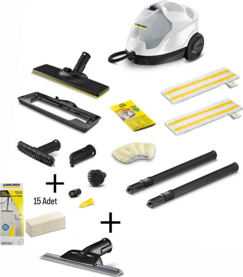 Sc 4 Easyfix Plus (EKSTRALI) + Cam Temizleme Aparatı + 15 Adet Mikrofiber Bez
