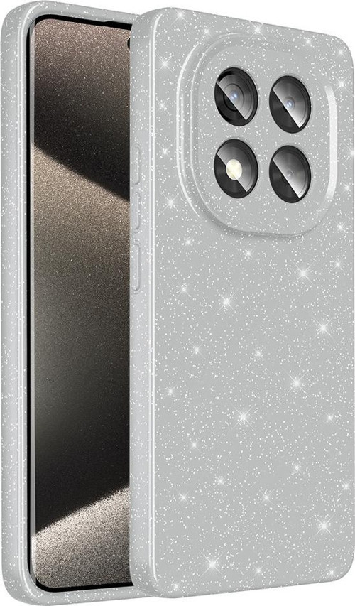 Xiaomi Redmi Note 14 Pro 5G Uyumlu Kamera Korumalı Simli Parlak Yumuşak Silikon Kılıf