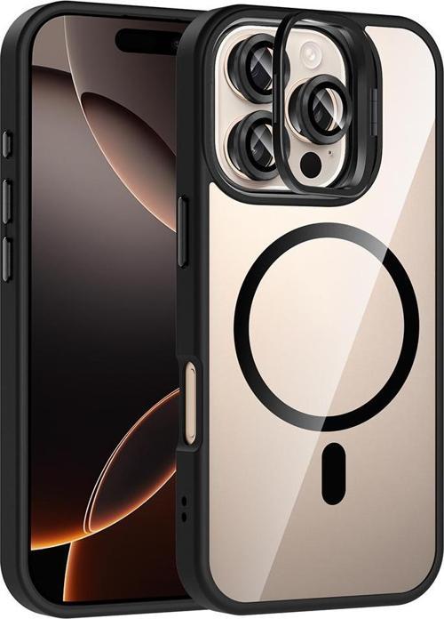 iPhone 16 Pro Uyumlu Kamera Standlı Lens Hediyeli Magsafe Wireless Şarj Özellikli Kılıf