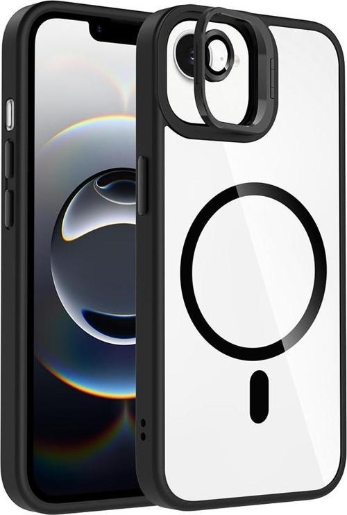 iPhone 16e Uyumlu Kamera Standlı Lens Hediyeli Magsafe Wireless Şarj Özellikli Kılıf