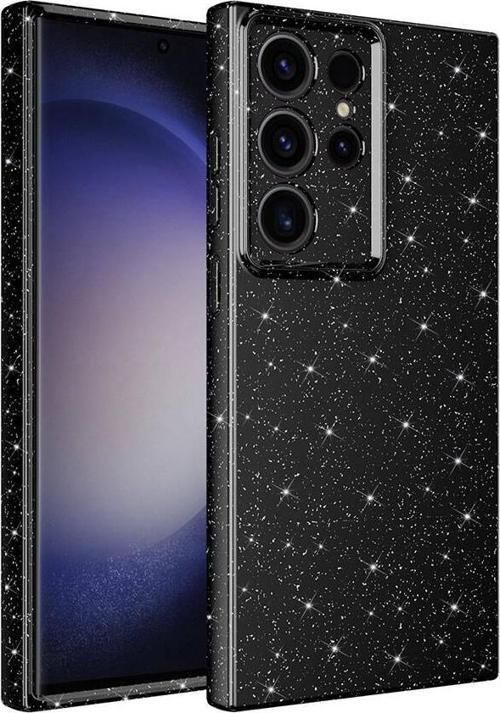 Samsung Galaxy S23 Ultra Uyumlu Kamera Korumalı Simli Parlak Yumuşak Silikon Kılıf
